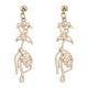 thumbnail image 3 of Fiudx Pendientes Bohemios, Joyería Artesanal de Aleación de Rosa, Elegante Diseño Bohemio, Acabado Dorado Duradero, Accesorio para Bodas, Regalo de Moda para Mujer, Incluye Un Par., 3 of 7