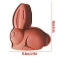 thumbnail image 4 of MOQLOM Easter Bunny Molds, 1pc Rabbit Silicone Cake Baking Molds, Cake Pan Muffin Cups Handmade Soap Moulds Biscuit Chocolate Tray DIY Molds, 6.3 × 5.4Inch, 4 of 5