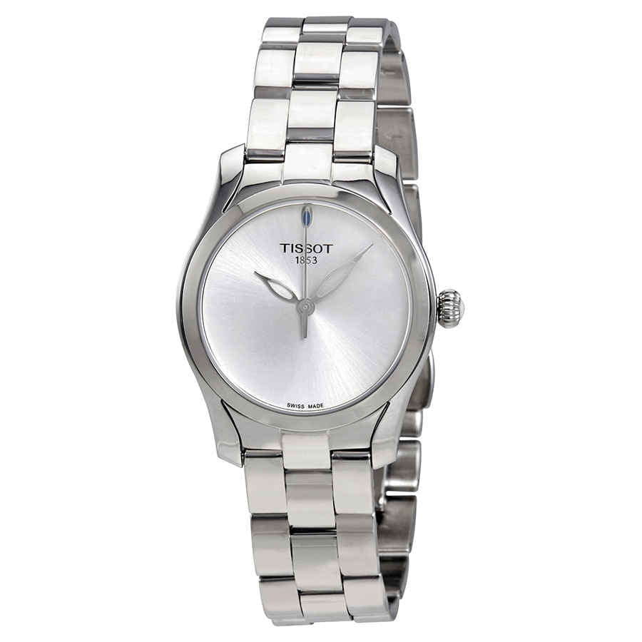 Tissot T-Wave II Stainless Steel Textured Dial Women's Watch T1122101104100  - Walmart.com