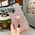 thumbnail image 3 of Compatible with iPhone Case,Cute Kawaii 3D Love Heart Shiny Glitter Bling Sparkly Clear [ Drop & Full Body Protection] Shockproof Cover Phone Case (Pink,iPhone 14 Plus), 3 of 6