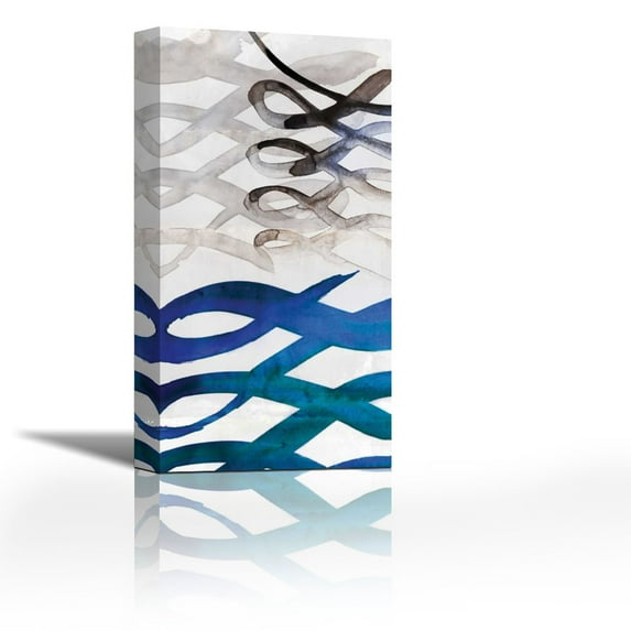 Infinity III - Contemporary Fine Art Giclee on Canvas Gallery Wrap - wall décor - Art painting - 14 x 27 Inch - Ready to Hang