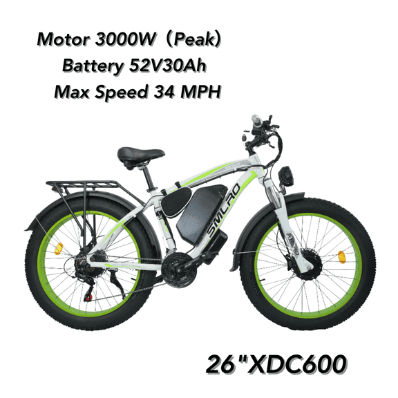 Orlms 26"XDC600 52V 3000W UL2849 26" Mountain Bike for Adults Off-road Adventure