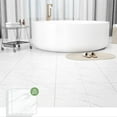thumbnail image 2 of 40-Pack 40 Sq.Ft Peel and Stick Floor Tiles Vinyl Matte Pattern Flooring, 12” x 12” Self Adhesive Vinyl Flooring DIY for Kitchen, Bathroom, Laundry, White Terrazzo Marble, 2 of 16