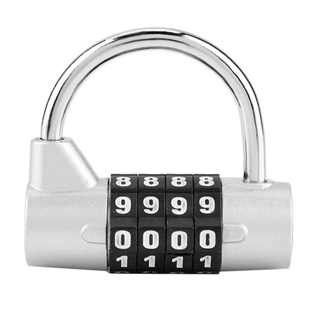Spptty 4 Dial Digit Code Combination Padlock Travel Suitcase Gym Locker Security Password Lock,Password Lock, Suitcase Lock