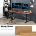 thumbnail image 3 of VIVO Electric Dual Motor 71” x 30” Standing Desk, Dark Walnut Top, Black Frame, 3 of 3