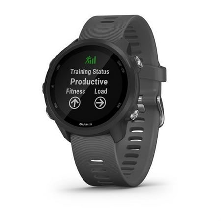 Refurbished Garmin Forerunner 245 Slate Gray GPS Running Smartwatch (010-02120-00)