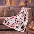 thumbnail image 6 of Cute Pastel autumn celebration Cats Pumpkins, Playful Pet Portrait Pattern, Warm Flannel Blanket for Kitchen and Dining Room, Cat Lovers autumn celebration Gift, Pet Lover Home Decor, 6 of 9