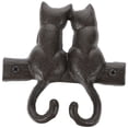 thumbnail image 1 of 1 perchero de pared vintage con forma de animal para ropa (negro), 1 of 7