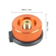 thumbnail image 3 of Adaptador 1 Uds adaptador de estufa de Camping adaptador de propano válvula Lindal adaptador de reci Tomshoo  Adaptador, 3 of 7