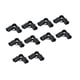 thumbnail image 5 of 10 conectores de tubo resistentes, profesionales, negros, diámetro de 25 mm Estilo A de 3 vías, 5 of 9