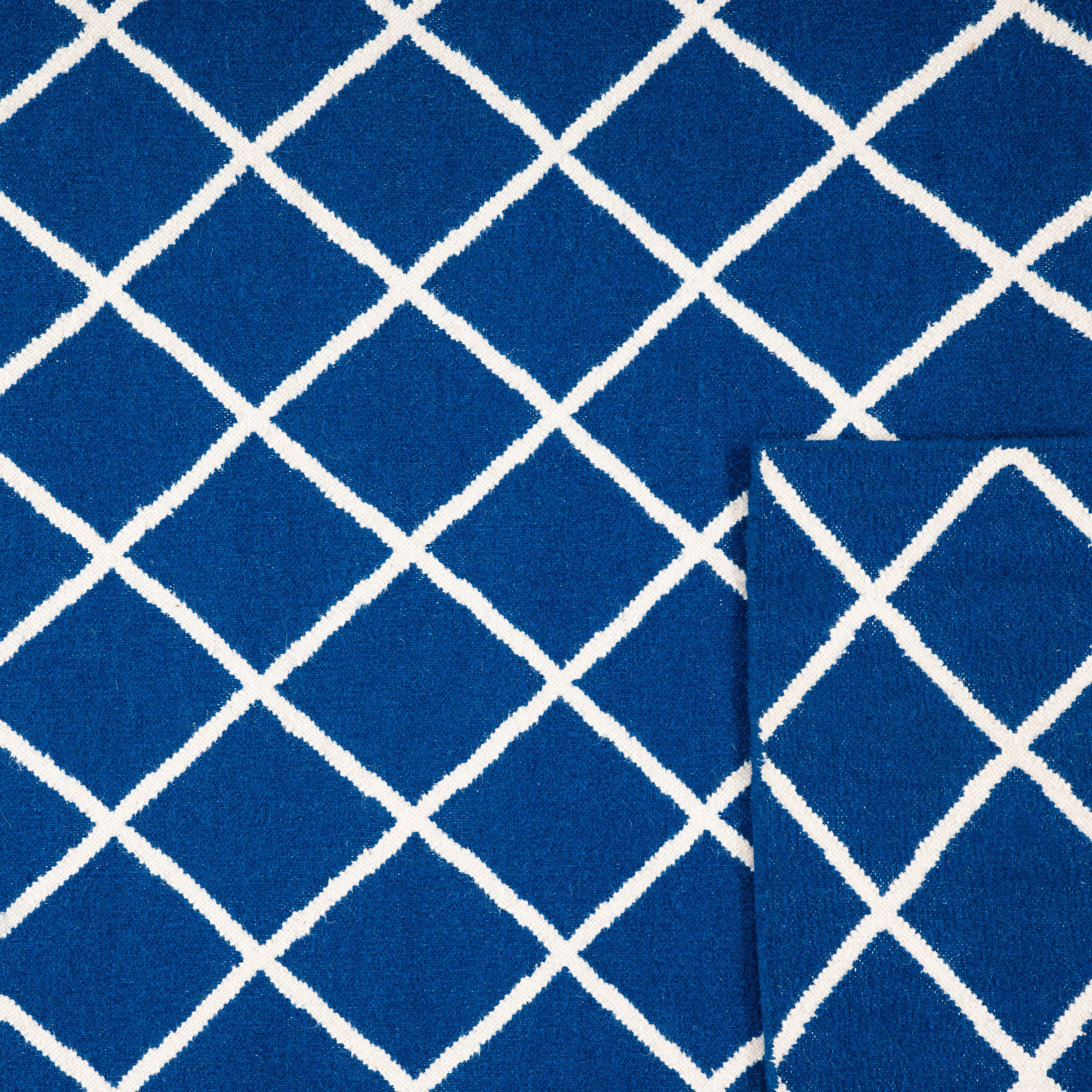 Safavieh Dhurries Victor Geometric Area Rug, Dark Blue, 9' x 12'