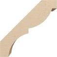 thumbnail image 3 of Ekena Millwork 5"W x 12"D x 12"H Valencia Rough Cedar Woodgrain TimberThane Knee Brace, Primed, 3 of 6