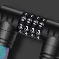 thumbnail image 2 of Reflective Chain Bicycle Anti-Theft Four Combination Lock Portable Lock Gray Reflection, 2 of 8