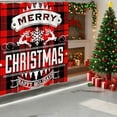 thumbnail image 4 of SLYNSHome Christmas Shower Curtain for Bathroom Decorations,70.8x70.8 inch Holiday Shower Curtains Christmas Background for Home Party Supplies, 4 of 7
