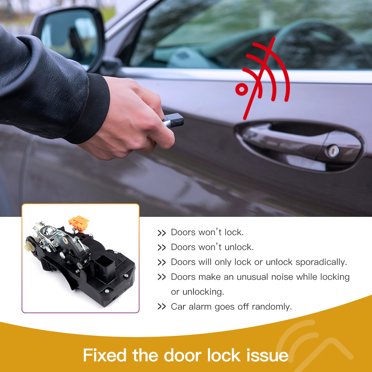 Pair Of Power Door Lock Actuators With Latch For Chevy GMC Front Left And Right - Autoooparts, 1 Year Warranty