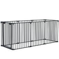 thumbnail image 5 of 200" Adjustable Safety Gate, 8 Panels Metal Door Fence, Fence Gate for Christmas Tree, Stairs, Gate, Fireplace, Pet, Black, 5 of 9
