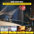 thumbnail image 2 of BENTISM Chain Hoist Chain Block 1 Ton Capacity 7 Feet Lift Steel Construction Red, 2 of 9