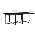 thumbnail image 4 of vidaXL 13 Piece Outdoor Dining Set with Cushions Poly Rattan Black, 4 of 5
