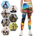 thumbnail image 4 of HAITI : Vintage Travel and Tourism Advertising Print Leggings fitness set gym Women's tights Legging sport Womens Leggings, 4 of 6