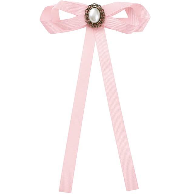 INSPIRE CHIC Broche de lazo preatado para mujeres con perla falsa