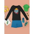 thumbnail image 3 of Surfing Waves And Sunset Long Sleeve Toddler -Image by Shutterstock,  4 Toddler, 3 of 4