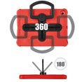 thumbnail image 4 of Case for iPad 9th/8th/7th Generation 10.2 inch Case with Shoulder Strap, Shockproof Handle Kickstand, Red, 4 of 7