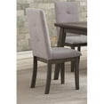 thumbnail image 1 of Home Elegance 5163S 38 x 22 x 18 in. University Side Chair - Gray - Set of 2, 1 of 1