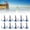 Blue, variant on Rupoun Winter Ice Fishing Treble Hooks Set 10 Pcs, High Carbon Steel Micro Anchor Lure Hooks for Freshwater Saltwater, Corrosion Resistant Color Drill Hook, Size 8# Green