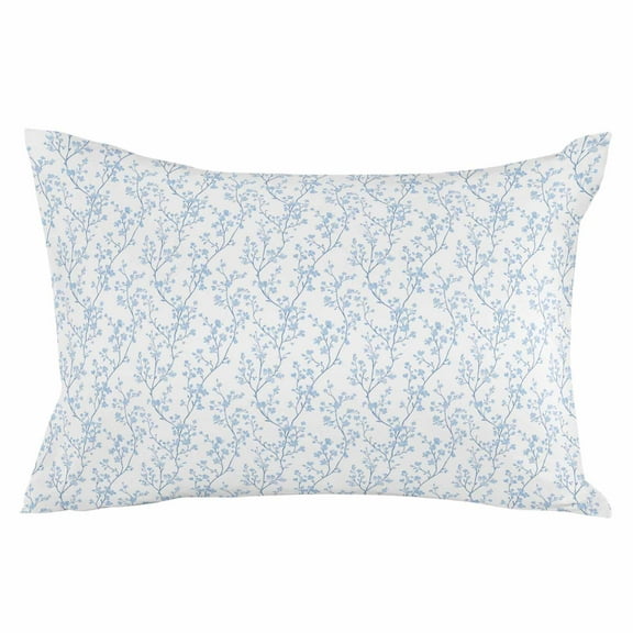 Botanical Plant Floral Tree Branch Throw Pillow Cover, Pillowcase Protectors with Zipper, Breathable Decorative Lumbar Pillow Case Cover, Pillow Shams for Couch Sofa 12x20Inch