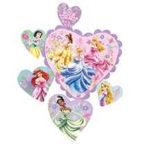 Princesses Hearts Super Shape Anagram Balloons