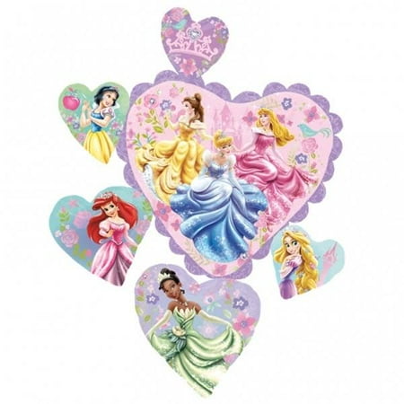 Princesses Hearts Super Shape Anagram Balloons