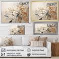 thumbnail image 4 of Designart "Serene Botanical Minimalism In Beige I" Plants Floater Framed Wall Art Prints, 4 of 5