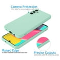 thumbnail image 2 of Cell Phone Cases For 6.6" Galaxy A14 5G, Njjex Liquid Silicone Gel Rubber Shockproof Case Ultra Thin Fit Samsung A14 Case Slim Matte Surface Cover For Samsung Galaxy A14 5G -Cyan, 2 of 6