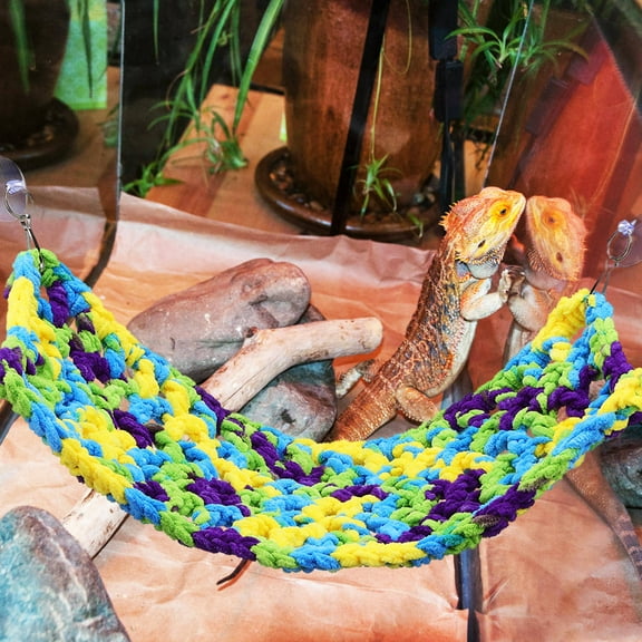 HOOWIFFY Reptile Hammock Soft Cozy Resting Space Multi-Functional Design for Lizards Snakes and Small Pets