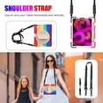 thumbnail image 2 of Dteck Case for iPad Air 4th Gen, Heavy Duty Hybrid Rugged Shockproof Kids-Friendly Case with Shoulder Strap, Handle Strap, Kickstand for iPad Air 10.9 inch 4th Gen 2020 Release, Rainbow, 2 of 9