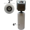 thumbnail image 6 of Eagle EG122 Adjustable Slide Gate Guide Rollers 6” White Dual Hard UHMW, 6 of 6