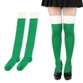 thumbnail image 2 of Christmas Striped Stockings with Top Women Party Over Knee Socks, 2 of 20