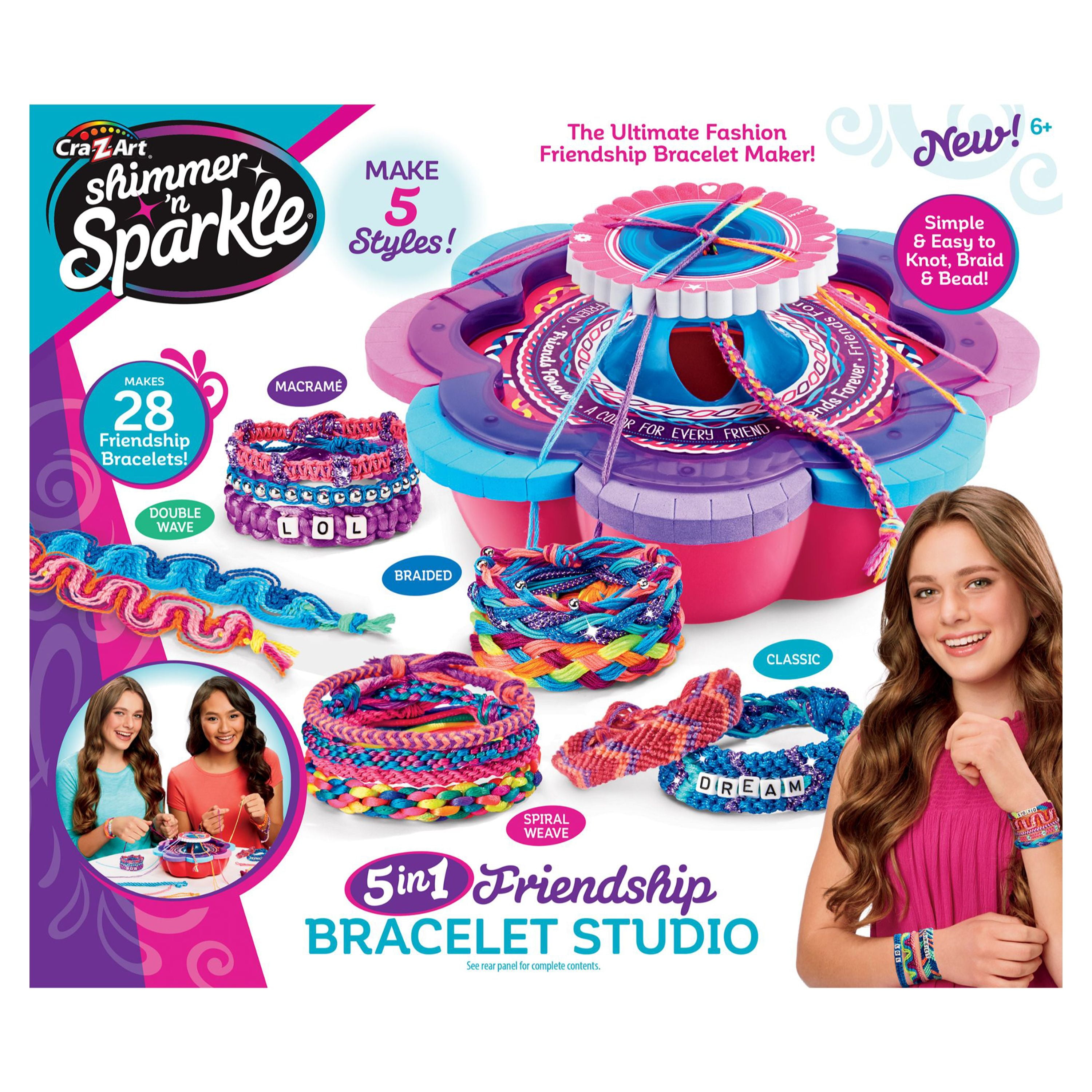 Ultimate friend s maker. Браслет мэйкер новое. Shimmer’n Sparkle 5 in 1 Friendship Bracelet Studio от Cra-z-Art купить. Twist n Sparkle. CRAZART Shimmer Sparkle инструкция.