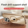thumbnail image 2 of Dteck for iPhone 16 Pro Case with Built-in Camera Lens Stand, Compatible with MagSafe, Anti-Yellow Clear Military-Grade Protection Magnetic Slim 16 Pro Max Case 6.3",Gold/Diamond, 2 of 7