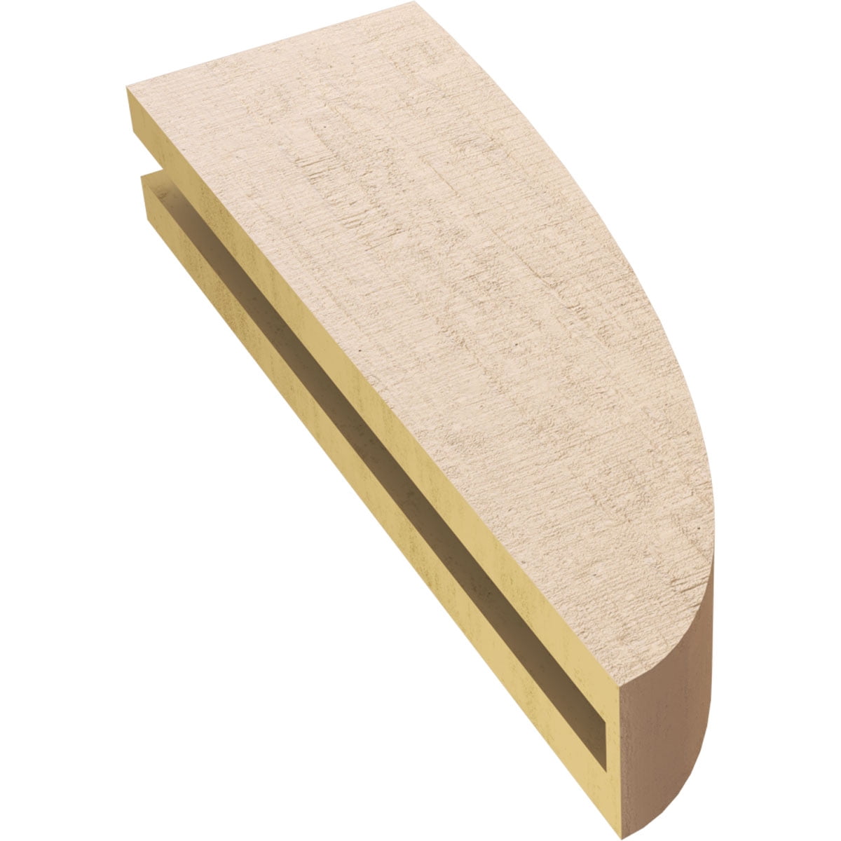 3"W x 6"D x 18"H Thin Durham Rough Cedar Woodgrain TimberThane Corbel, Primed Tan