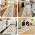 thumbnail image 5 of Findosom Washable Runner Rug 2'x10' Non-slip Kitchen Runner Rug, Vintage Paisley Runner Rugs Soft Distressed Carpet Boho Runner Rug for Hallway Bedroom Laundry Entryway,Beige, 5 of 11
