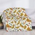 thumbnail image 3 of Rozeui Pizza Slices for Flannel Blanket, Soft Fuzzy Plush King Blanket for Winter, Thick and Warm All-Season Bed Throw-50"x40", 3 of 6