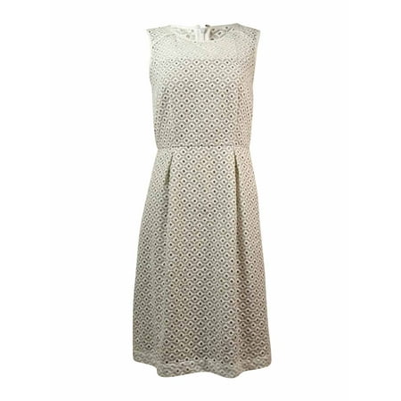 Calvin Klein Women's Embroidered Eyelet Organza Dress