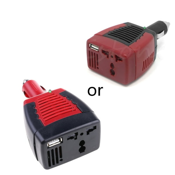 GRJIRAC 75W Car Power Inverter DC 12V to 220V AC Auto Plug Converter