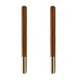 thumbnail image 3 of Unique Pens For Men 2Pcs Portable Writing Pens Cylindrical Shape Synthetic Material Protect Nib Ink School Accessory, 3 of 5