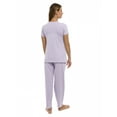 thumbnail image 2 of Pajama Set PJ Cotton Lounge Sleep Wear V-Neck Top & Long Pants by Lunarable, 2 of 3