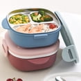thumbnail image 4 of Decodeary Lunch Box Home Office School 400ml Stainless Steel Food Container Carrying Containers Meal Preservation Carrier Storage Boxes Pink, 4 of 9
