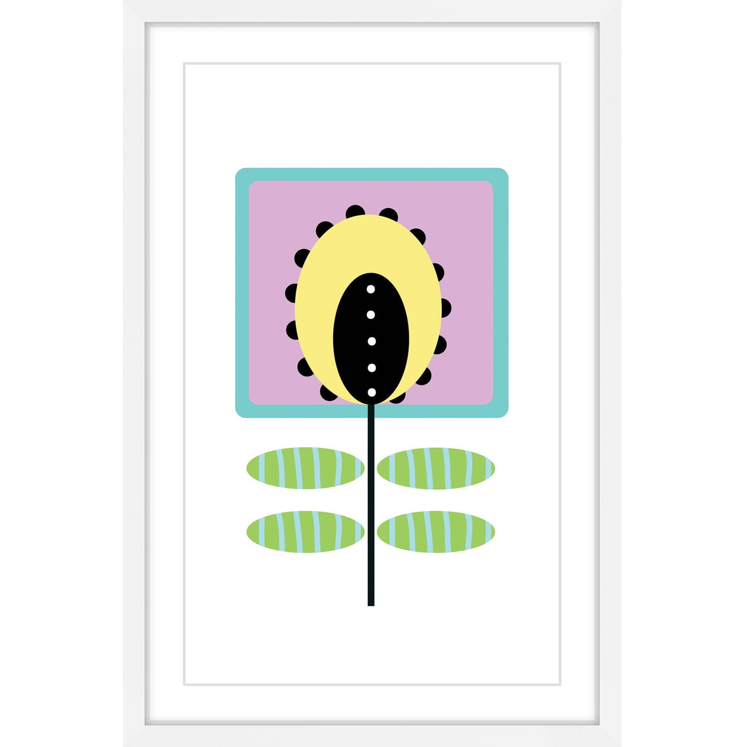 Marmont Hill "Yellow Bud" by Katarina Snygg Framed Painting Print