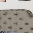 thumbnail image 3 of Sora Grey Velvet Queen/Full Headboard, 3 of 5