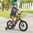 thumbnail image 2 of Costway 16" Kids Training Bike with Removable Training Wheels Pneumatic Tires Black, 2 of 9